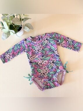 Baby Girls Violet Valley One Piece Rash Guard
